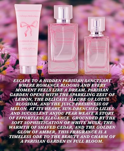 Catherine Malandrino Parisian Garden Eau de Parfum for her 3 Piece Gift Set, 3.4 fl. oz