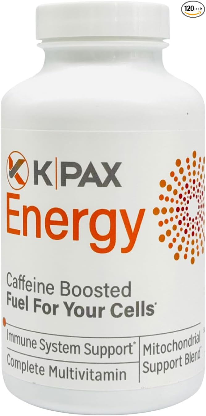 K-Pax Energy - High Potency Mitochondrial Nutrients - Immune Boosting Energy Multivitamin - 120 Tablets