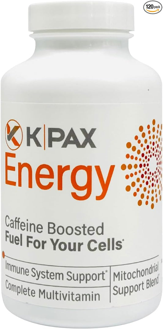 K-Pax Energy - High Potency Mitochondrial Nutrients - Immune Boosting Energy Multivitamin - 120 Tablets