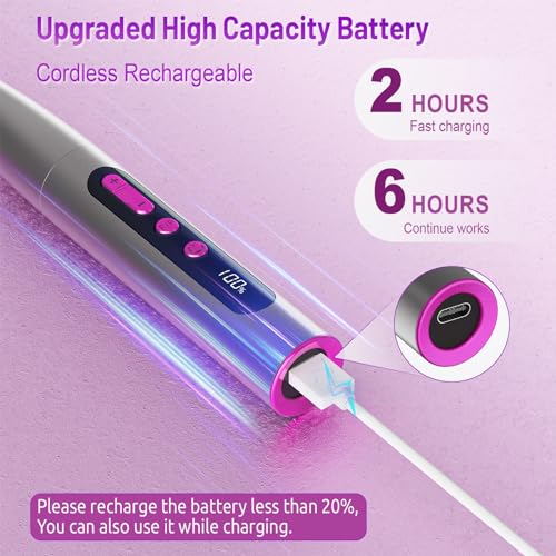 Cordless Electric Nail Drill Professional, Acrylic Nail Kit for Nail Polish Remover, Electric Nail File Buffer Grinder, Portable Rechargeable Nail Filer Electric Manicure and Pedicure kit