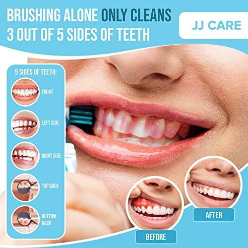 JJ Care Disclosing Tablets for Kids and Adults - 120 Count, Individually Wrapped Plaque Disclosing Tablets for Kids Brushing Teeth, Berry Flavored Plaque Remover, Dental Care for Teeth Brushing