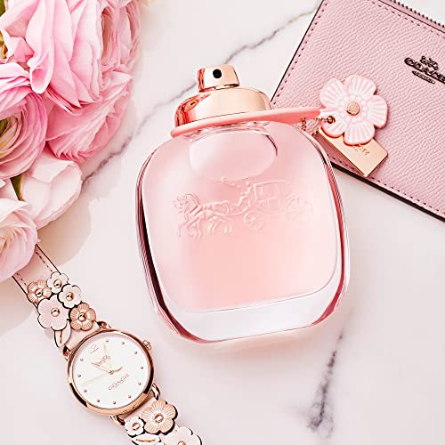 Coach Floral Eau de Parfum 2 Piece Set - 1.7 fl. oz. Spray, 0.25 fl. oz. Purse Spray - Long Lasting Fragrance with notes of Pineapple Sorbet, Peony & Crystal Musks - Floral & Fruity