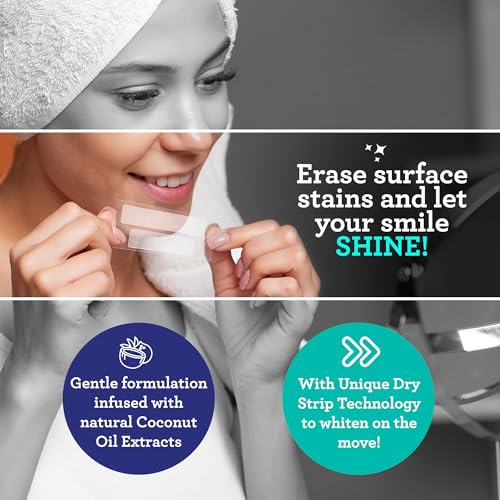 GuruNanda Whitening Wonder Duo, Dual Barrel Oxyburst Whitening Mouthwash 20 Oz & Teeth Whitening Strips with No Slip, Dry Strip Tech, 7 Day Treatments