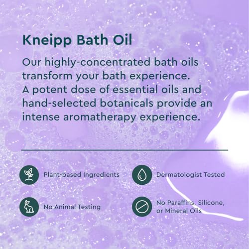 Kneipp Relaxing Lavender Bath Oil - Good for Relaxation Any Time of Day - Vegan - 3.38 fl oz - Up to 10 Baths