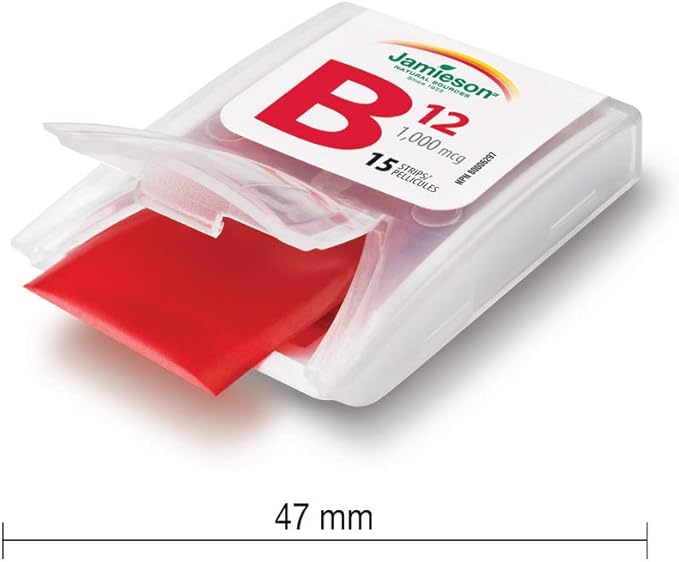 Jamieson Vitamin B12 1,000 mcg Fast Dissolving Strips, 30 Strips
