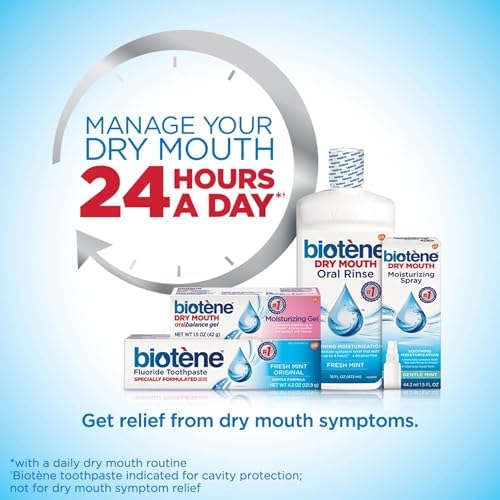 3 Pack Biotene Oral Balance Dry Mouth Moisturizing Gel 1.5 oz soothe oral tissues long
