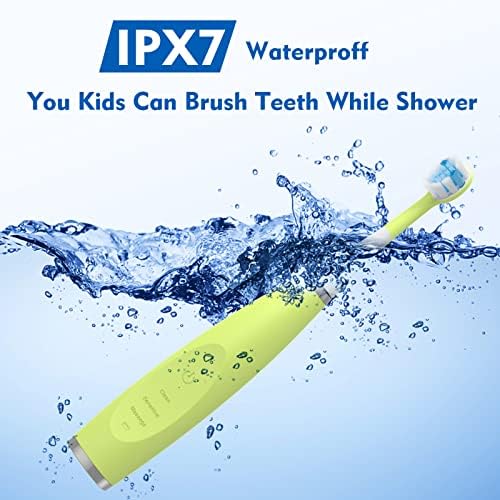 Kids Electric Toothbrushes Sonic Rechargeable Tooth Brush Gifts for Boys and Girls Smart Timer Power Toothbrush - Blue 3 4 5 6 7 8 9 10 11 12 (Blue)