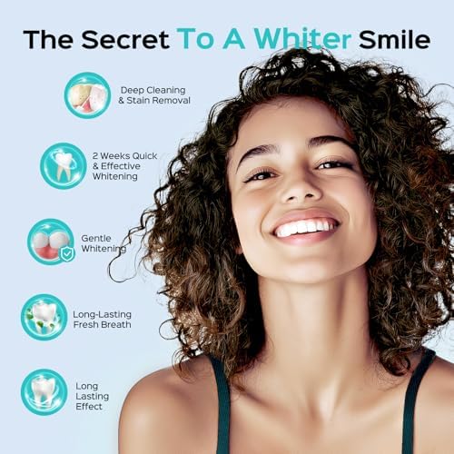 COSLUS Water Flosser Pick with 30pcs Whitening Mint Flavor Refill Combo for Teeth, Braces, Gums Care - Easy to Use, Portable for Coffee Lovers & Travel, Rechargeable, BPA-Free, Black, W40(F5020E)