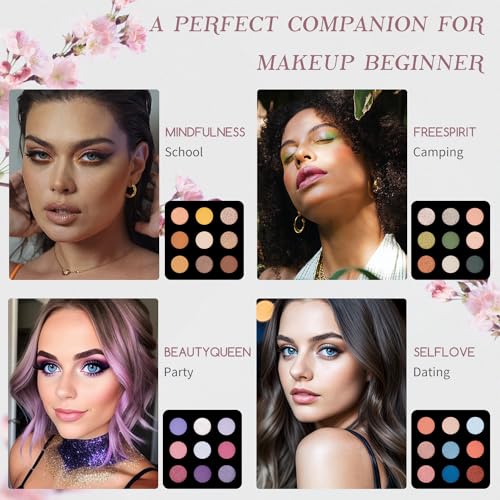 Color Nymph Makeup for Teens with Reusable Pink Handbag, All In One Girls Makeup Sets Makeup Kits for Girls Women with Eyeshadow Blushes Bronzer Highlighter Lipgloss