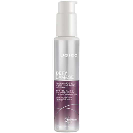 Joico Defy Damage Protective Shield | For Damaged, Color-Treated Hair | Protect Against UV & Thermal Damage | Strengthen Bonds & Preserve Hair Color | With Moringa Seed & Arginine | 3.38 Fl Oz