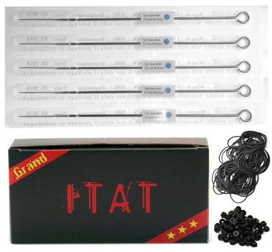 ITAT Ultra Premium Professional Long Bar Needles #12 Curved Magnum 50 Pack (1215CM)