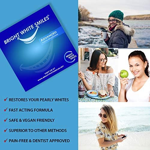 Bright White Smiles - Teeth Whitening Gel Refill Kit - 10 Tubes 44% Carbamide Peroxide Tooth Whitener Formula
