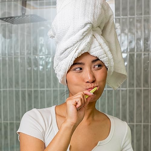 Cocofloss Cocobrush, Ultra-Soft Manual Toothbrush, Dentist-Designed, Gentle on Gums, Made from Recycled Plastic, Rainbow Set, Multipack of 4