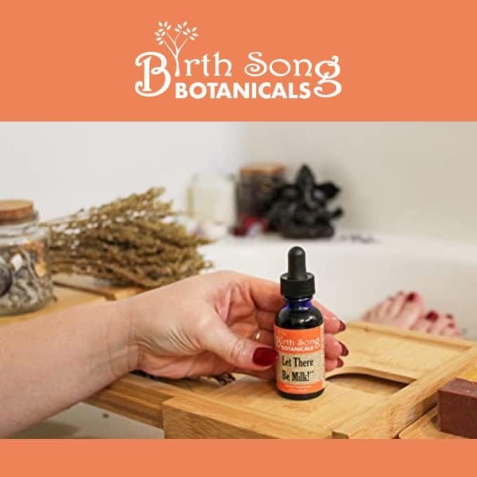 Let There Be Milk! Herbal Breastfeeding Tincture To Support Breast Milk Supply* For Lactating and Pumping Moms with Fenugreek and Goat's Rue, 1oz Bottle