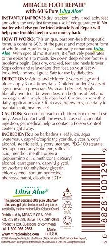 Heel Balm for Dry Cracked Feet - Miracle Heel Stick for Cracked Heel Repair - Heel Balm Stick for Cracked Heel Treatment - Formulated with Pure Aloe Vera, Tea Tree Oil, Shea & Cocoa Butters | 2.5 oz