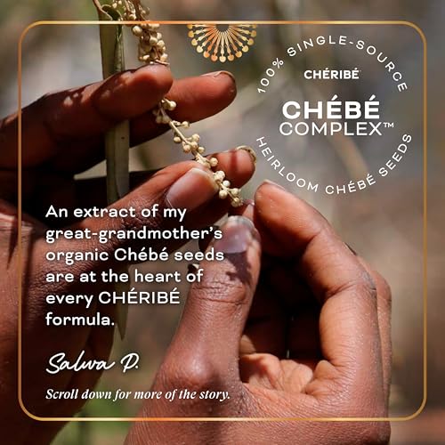 Cheribe Growth Oil For Hair + Scalp, 100% Chebe Complex + Rosemary Nourishes Roots, Soothes Dry Scalp & Boosts Growth, Lightweight Oil For All Textures 2A-4C & Porosities, Sulfate Free, 2.5 fl oz