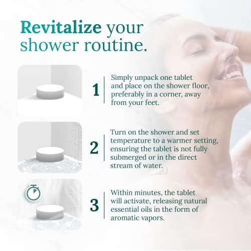 Aromatherapy Shower Steamers (12-Pack) Rejuvenate - Grapefruit, Citrus, Orange Scented Vapor Tabs for Self-Care, Aromatic Shower Bath Bombs, Natural Essential Oils for Women & Men