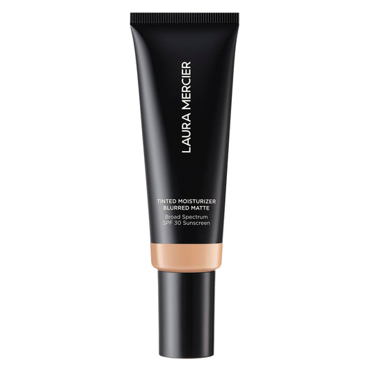 Laura Mercier Tinted Moisturizer Blurred Matte with SPF 30: 24HR+ Shine Control and Blurring, Long Lasting, Sheer to Light, Buildable Coverage, Blurs the Look of Pores, Skin Tint, 3N Sand