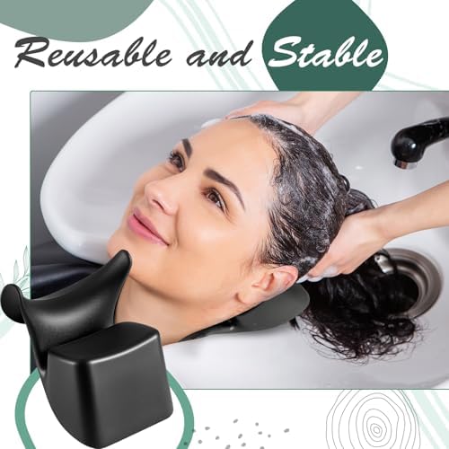 Chunful Shampoo Bowl Neck Rest Silicone Hair Washing Tray Support for Sink Comfortable Salon Shampoo Bowl Neck Cushion Rest Pillow for Home Salon, Beauty Salons, Barbershop, Spa