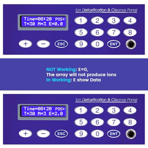 Lecaung Ionic Foot Bath Detox Machine, Professional Ion Cleanse Ionic Detox Foot Bath Spa Machine with LED Display, Far Infrared Belt