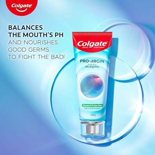 Colgate Pro Argin Toothpaste, 2X Enamel Strength, Boosted Protection Against Sensitivity, Enamel Damage, Oral pH, Cavities (100g/3.5oz)