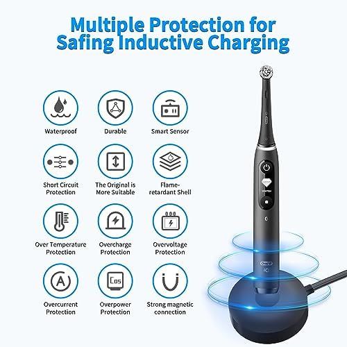 Charger for Oral B iO iO7 iO8 iO9 Electric Toothbrush, Model 3768 Magnetic Replacement Charger for Oral-B iO Electric Toothbrushs（Incompatible IO4/5/6