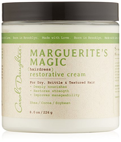 Carol's Daughter Marguerite's Magic Restorative Conditioning Cream for Thick Curly Natural Hair- Hair Moisturizer for Dry, Damaged Hair – Made with Shea and Cocoa Butter, 8 oz