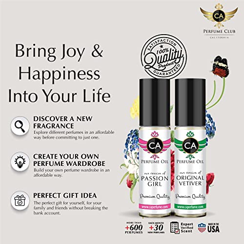 CA Perfume Impression of Delina Exclusif For Women Replica Fragrance Body Oil Dupes Alcohol-Free Essential Aromatherapy Sample Travel Size Concentrated Long Lasting Attar Roll-On 0.3 Fl Oz/10ml