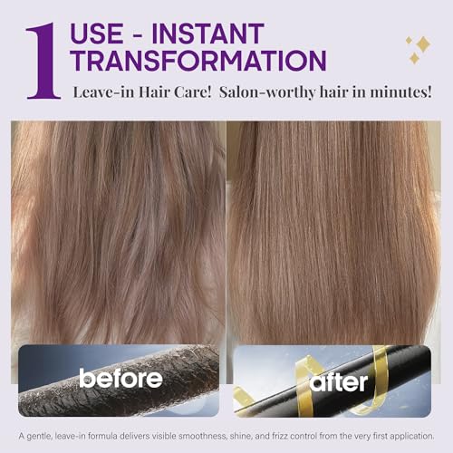 Hair Serum Capsules – Keratin & Silk Protein Hair Treatment with Argan, Coconut, Jojoba & Avocado Oils – Leave‑In Anti‑Frizz Hair Oil w/ Vitamins A, E & B5 for Dry, Damaged Hair – No Rinse, 30 ct