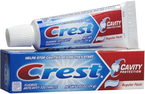 Crest, Cavity Protection Fluoride Anticavity Toothpaste, 0.85 Oz Travel Size (100 Pack)