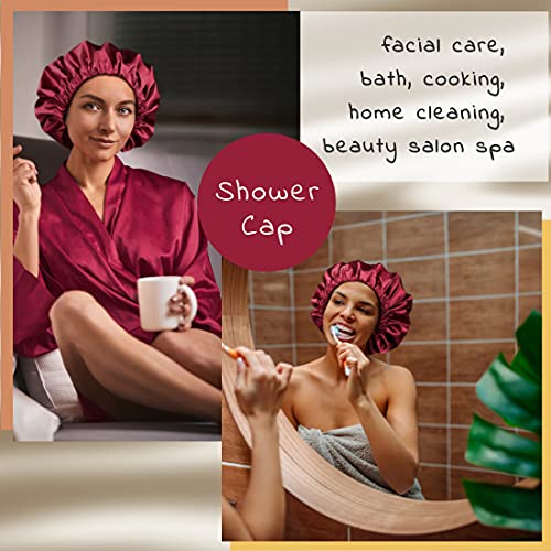 Jumbo Shower Cap for Men and Women with Box Braid, Locs, Long Curly Hair to Prevent Frizz