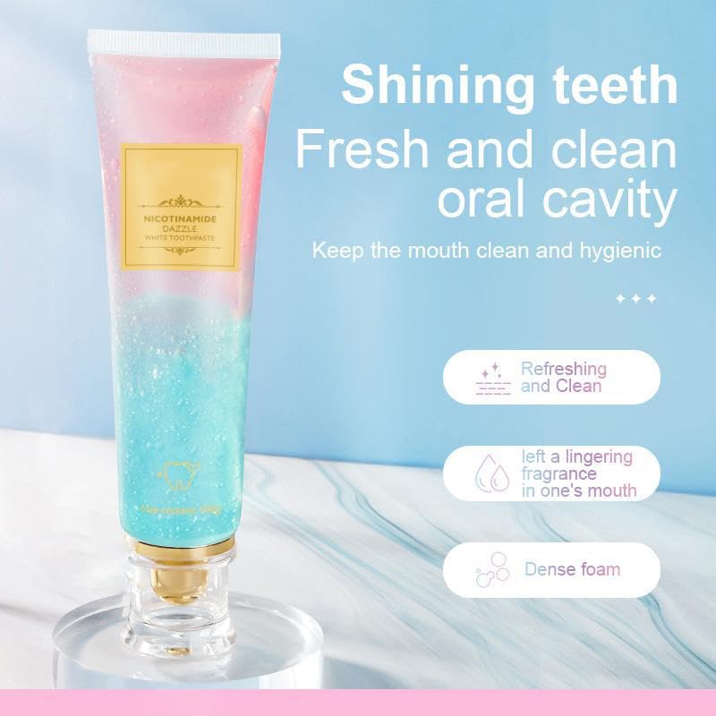 Busaurus Toothpaste, Busaurus Probiotic Whitening Toothpaste Nicotinamide Toothpastes, Remove Tooth Stains, Fresh Breath (1PCS)