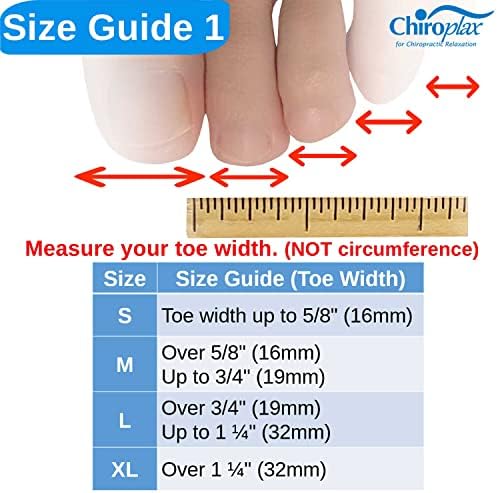 Chiroplax Toe Tubes Sleeves Protectors Cushions Fabric & Gel Lining Separator Tubing Finger, Bunion, Hammer Toe, Callus, Corn, Blister (5 Pack, Size Small)