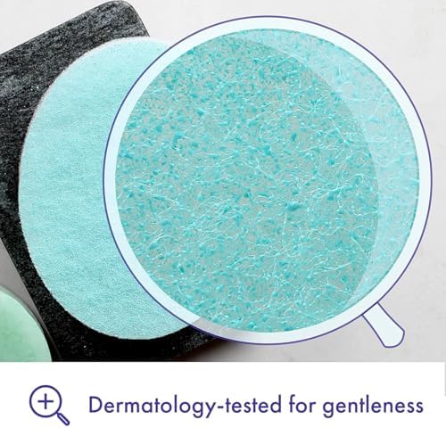 Buf-Puf Multi-Pack Exfoliating Sponges – Facial and Body Cleansing, Dermatologist Developed – 3 Pack