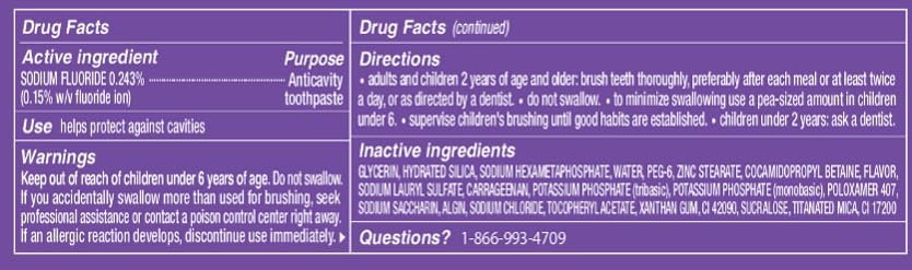 HIMALAYA PINKSALT Purple Whitening Toothpaste, 3.5oz - Deep Stain Remover Toothpaste, Helps Remove Tea and Wine Stains, Plaque Remover for Teeth, Tone Up with Fluoride, Vanilla Mint