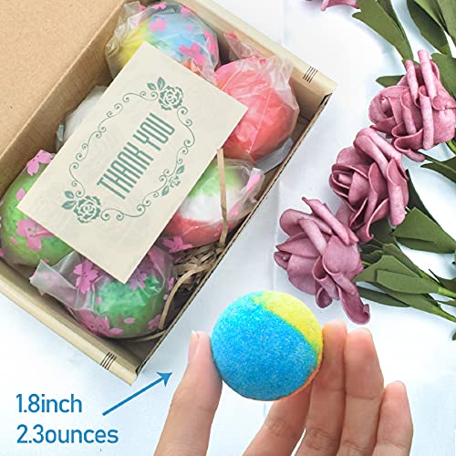 INTEYE Organic Bath Bombs Gift Set, 24 Handmade Fizzies Rich in Essential Oil, Moisturize Dry Skin, Gifts idea for Kids, Her/Him, Wife/Girlfriend, Birthday, Christmas, Mothers Day