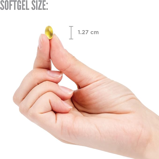 High Potency Vitamin D3 125 mcg (5000 IU) Softgels with Rosemary Extract Antioxidants | Bone, Immunity, Brain and Inflammation Balance Support | 90 Softgel Capsules