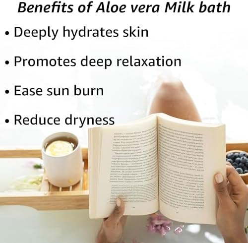 Creamy Oats Milk Bath Soak Hydrate Moisturize Soften Skin Aloe Vera Honey Chamomile Luxury Spa Bath Salt Christmas Birthday Relaxation Gift for Women