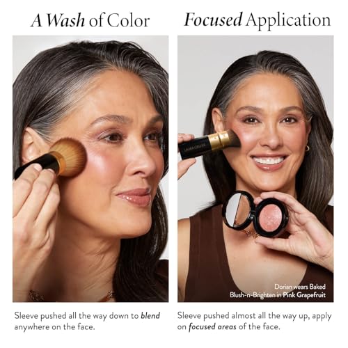 LAURA GELLER NEW YORK Baked Starter Kit: Porcelain - Best of the Best Full Face Palette + Baked Balance-n-Brighten Powder Foundation + Retractable Angled Kabuki Brush Set