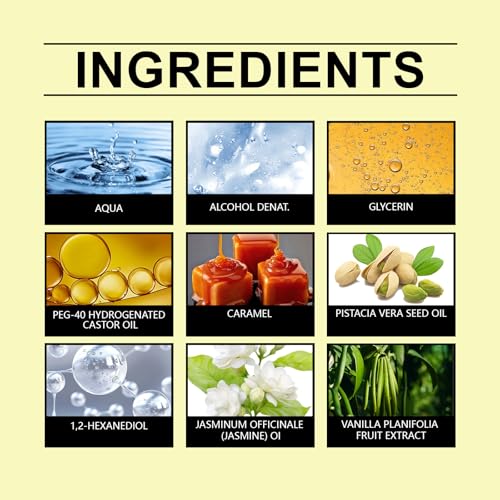 Caramel Vanilla Ultra-Concentrated Perfume Mist, Concentrated Women Fragrance Oil, Sensual Fragrances Strawberrys Cloud, Caramel Vanilla Perfume, Long-Lasting Body Spray (1pcs)