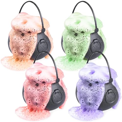 Halloween Bath Bombs Gift Set Witches Brew Cauldrons Fizzy and Bubble 7 oz/each Bath Bombs with Surprise Scary Toys Inside For Kids! Halloween Gift!