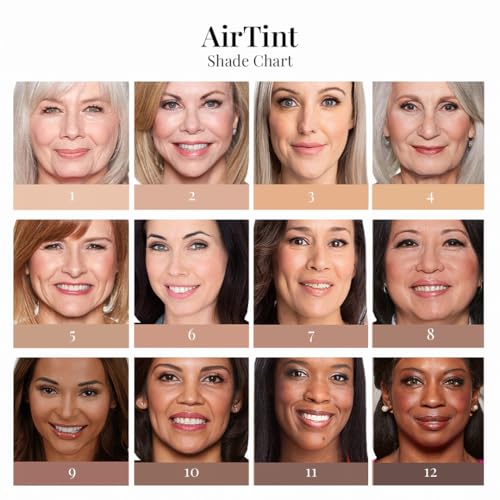 Jerome Alexander MagicMinerals AirTint Tinted Moisturizer AirBrush Spray Light | Tinted Moisturizer Spray with Anti-Aging Ingredients | Light Medium |2PC