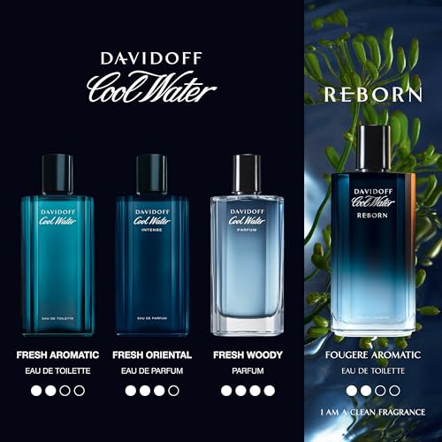 Davidoff Cool Water Reborn Eau de Toilette – Woody Men's Cologne – With Notes of Rosemary, Galbanum & Vetiver – Long Lasting Fragrance