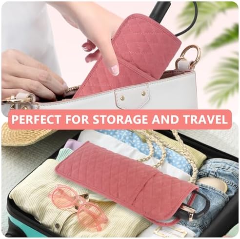 Heat Resistant Hair Tools Organizer Bag Portable Travel Storage Cover Case for Hair Straighteners, Curling Irons, Flat Irons and Hot Styling Tools(13.8" x 5.5")