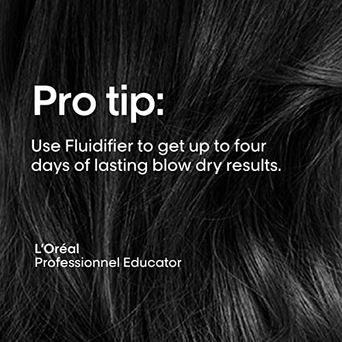 L'Oréal Professionnel Paris Fluidifier Heat Protectant - Multi-Benefit Leave-In Treatment For All Hair Types, Long-Lasting Blow-Dry and Frizz Protection