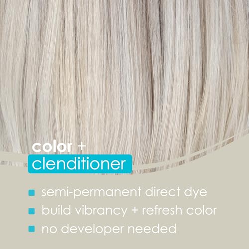 Keracolor Color + Clenditioner 3-in-1 Color-Depositing Conditioner, Gentle Cleansing Conditioner Infusing Semi-Permanent Hair Color, 9 Shades, 33.8 Fl Oz