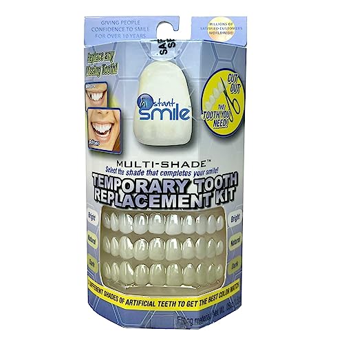 Instant Smile MULTISHADE Patented Temporary Tooth Repair Kit. A Realistic Looking Fix for a Missing or Broken Tooth.