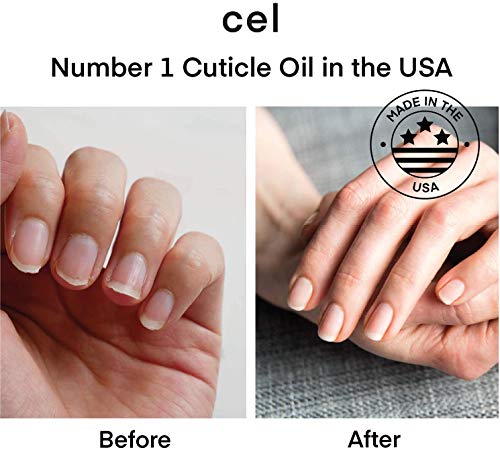cel MD Cuticle Oil Pen Nail Strengthener Repair Serum – Nail Repair For Damaged Nails – Helps Repair & Nourish Cracked Nails and Rigid Dry Cuticles - Set of 2