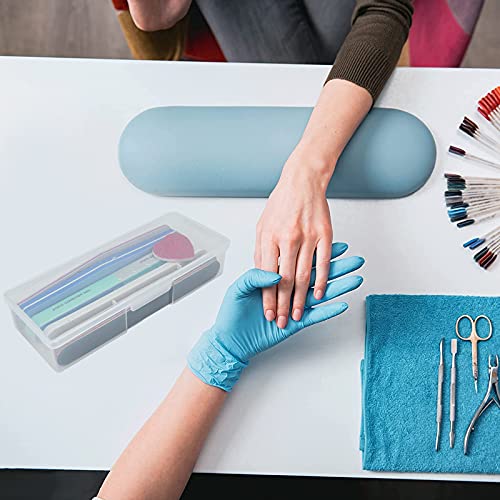 Clear Manicure Tool Box, Personal Nail Box Storage Case for Organizing, Plastic Nail Tool Box for Manicure Pedicure Kit (12pcs)