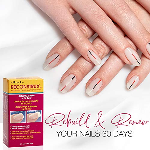 IBD Reconstrux Nail Repair Treatment – Nail Strengthener for Weak & Damaged Nails, Nail Growth Treatment for Peeling & Brittle Nails – 0.125 fl oz, 2 Pack
